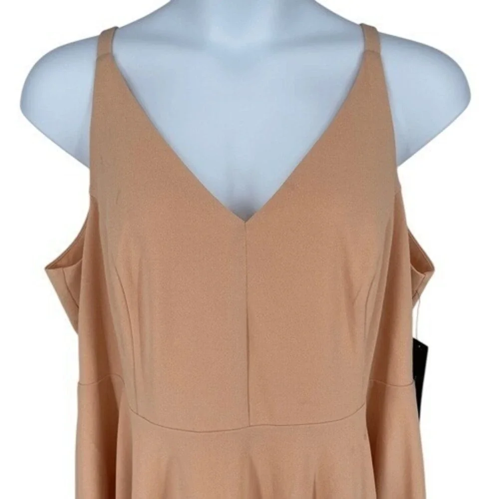 Lulus Darling Delight Blush Peach Skater Dress Plus Size‎ 3X NWT